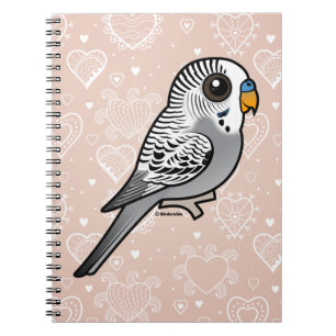 Birdorable Grey Budgie Notebook