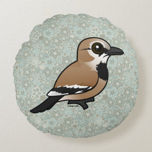Birdorable Iranian Ground Jay Round Cushion