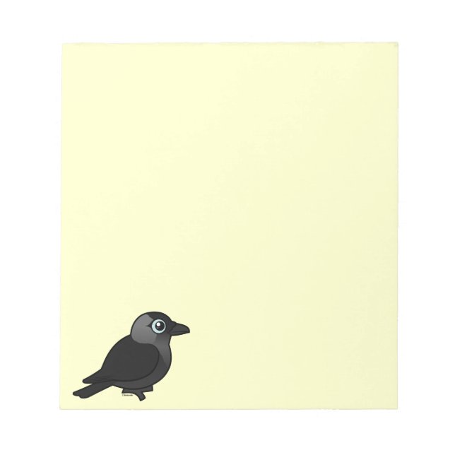 Birdorable Jackdaw Notepad (Front)