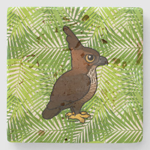 Birdorable Javan Hawk-Eagle (adult) Stone Coaster