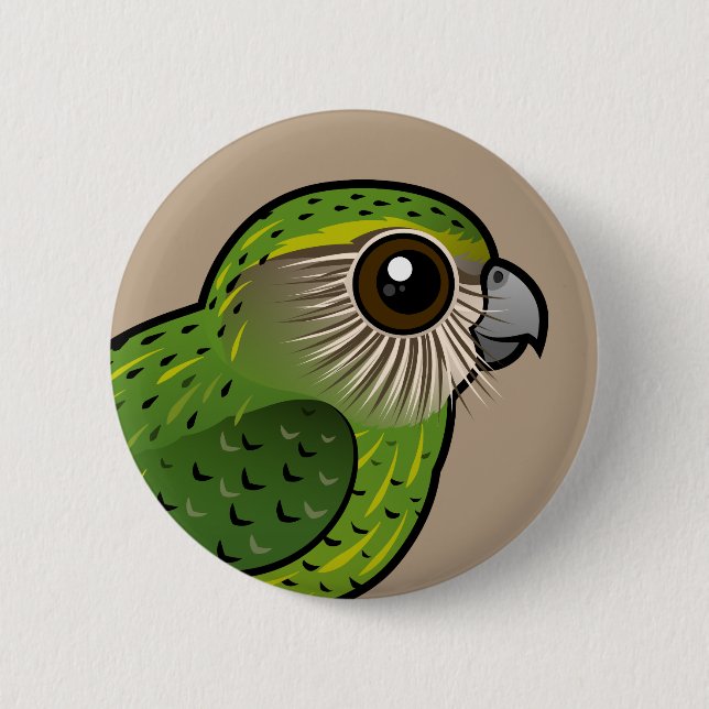 Birdorable Kakapo 6 Cm Round Badge (Front)