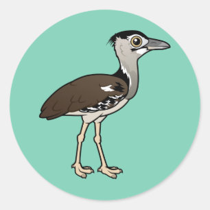 Birdorable Kori Bustard Classic Round Sticker