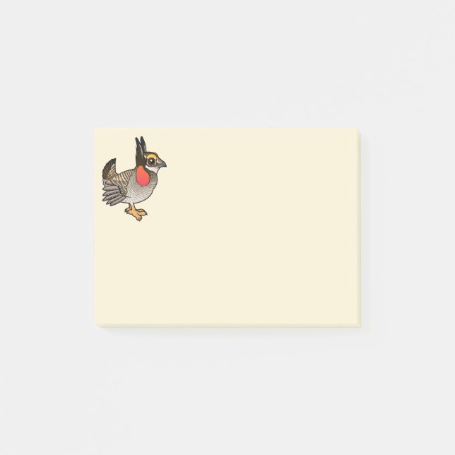 Birdorable Lesser Prairie-Chicken Post-it Notes (Front)