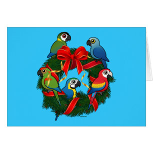Birdorable Macaws Christmas Wreath