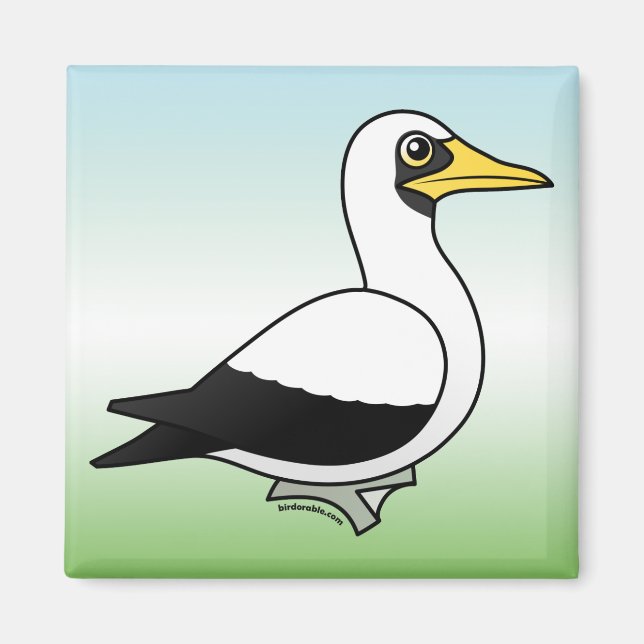 Birdorable Masked Booby Magnet (Front)