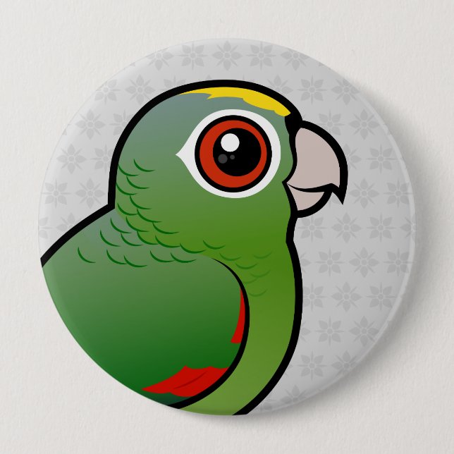 Birdorable Mealy Parrot 10 Cm Round Badge (Front)