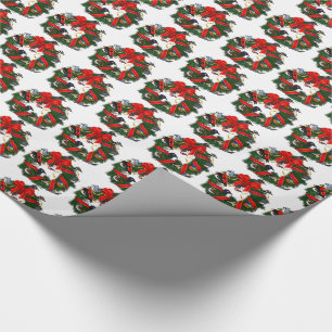 Birdorable NA Backyard Birds Christmas Wreath Wrapping Paper
