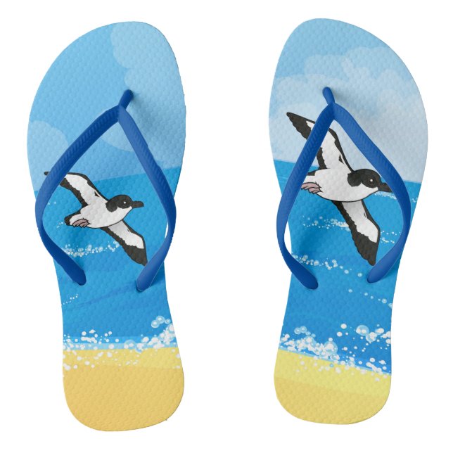 Birdorable Newell's Shearwater flight Flip Flops (Footbed)