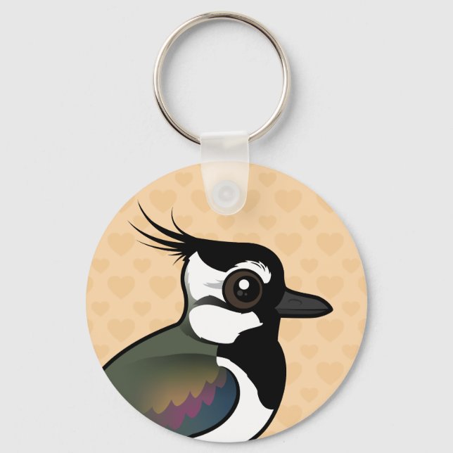 Birdorable Northern Lapwing Key Ring (Front)