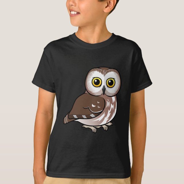 Birdorable Northern Saw-whet Owl T-Shirt (Front)