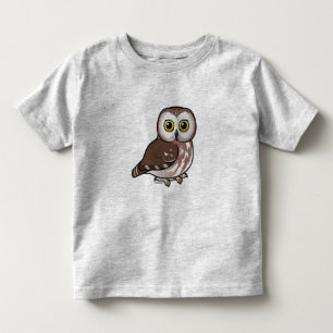 Birdorable Northern Saw-whet Owl Toddler T-Shirt