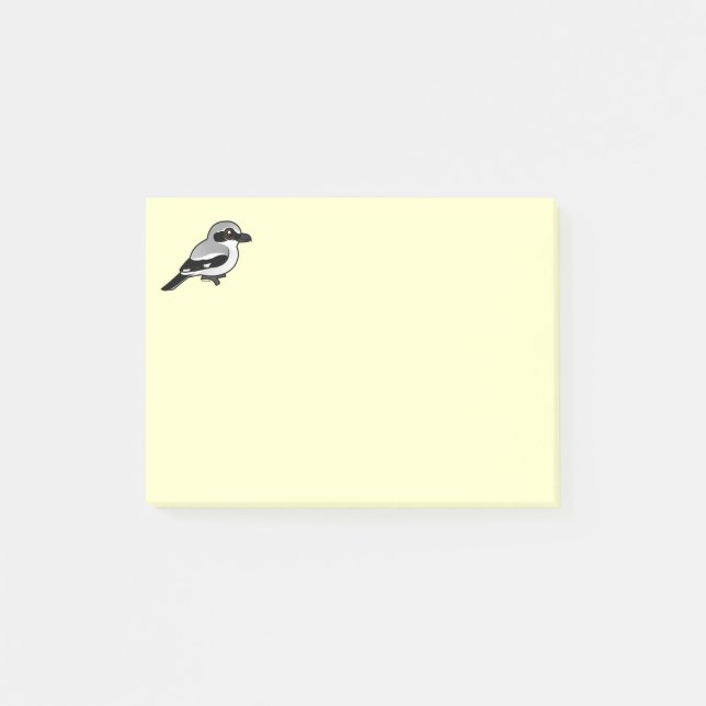 Birdorable Northern Shrike Post-it Notes (Front)