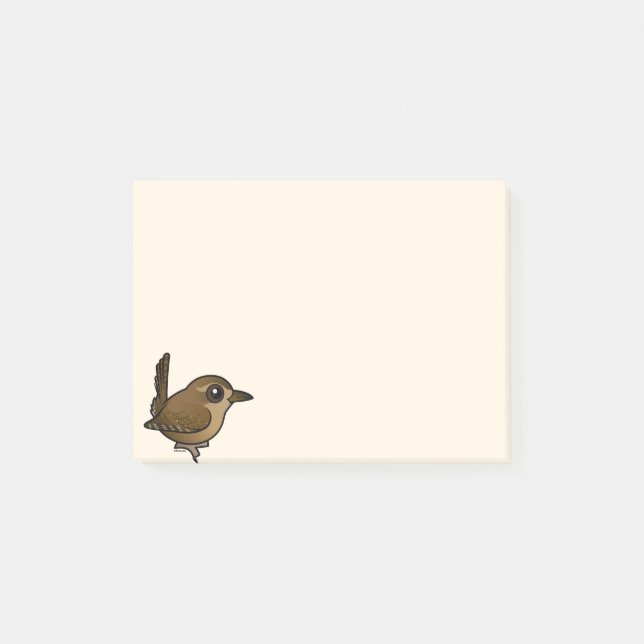 Birdorable Pacific Wren Post-it Notes (Front)
