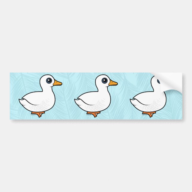 Birdorable Pekin Duck Bumper Sticker (Front)
