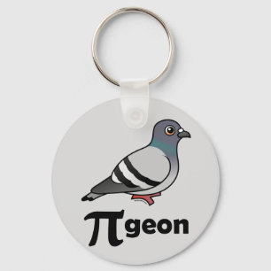 Birdorable PI-geon / Pigeon Pi Key Ring