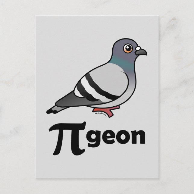 Birdorable PI-geon / Pigeon Pi Postcard (Front)