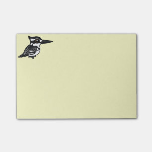 Birdorable Pied Kingfisher Post-it Notes