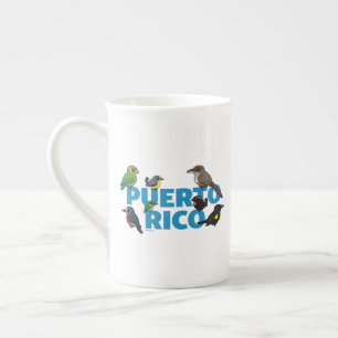 Birdorable Puerto Rico feat. Endemic Birds Bone China Mug