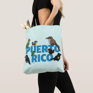 Birdorable Puerto Rico feat. Endemic Birds Tote Bag