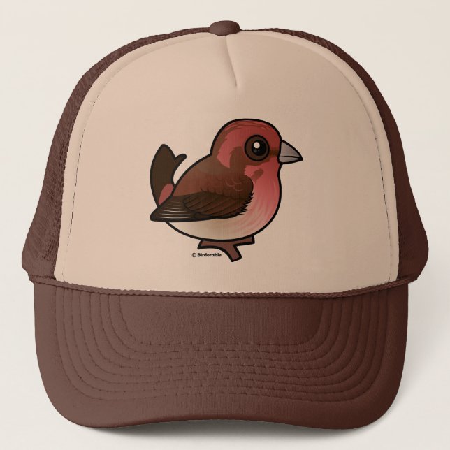 Birdorable Purple Finch Trucker Hat (Front)