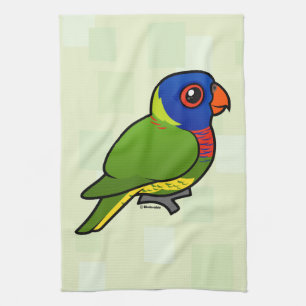 Birdorable Rainbow Lorikeet Tea Towel