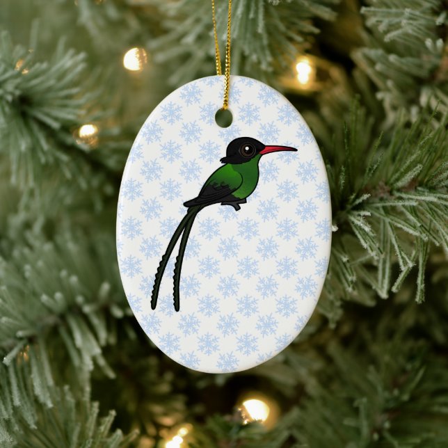Birdorable Red-billed Streamertail Hummingbird Ceramic Tree Decoration (Tree)
