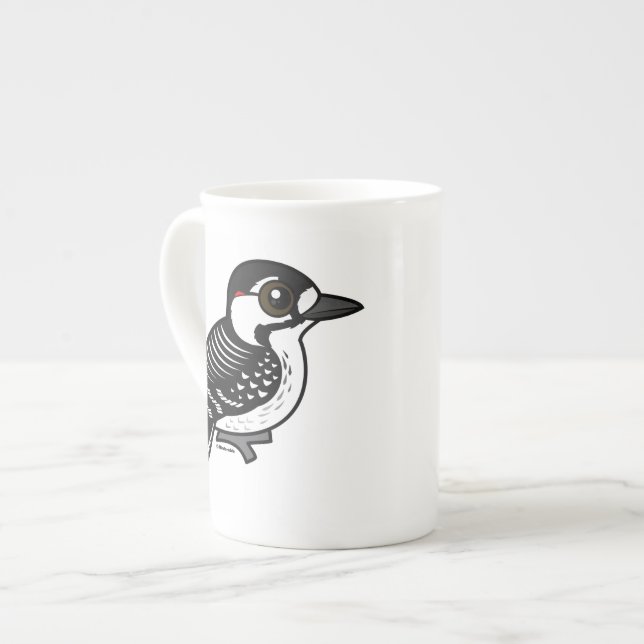 Birdorable Red-cockaded Woodpecker Bone China Mug (Front Left)