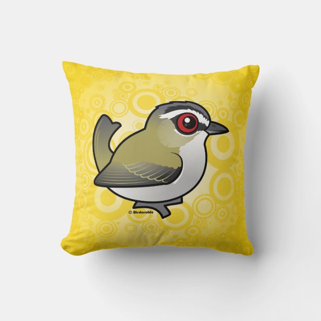 Birdorable Red-eyed Vireo Cushion (Front)