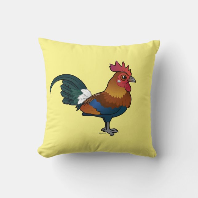 Birdorable Red Junglefowl Cushion (Front)