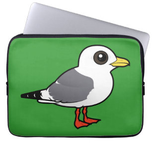 Birdorable Red-legged Kittiwake Laptop Sleeve