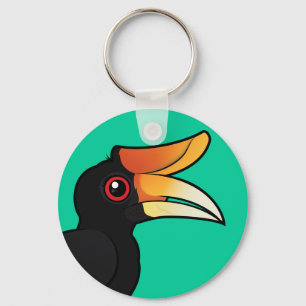 Birdorable Rhinoceros Hornbill Key Ring