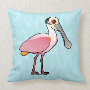 Birdorable Roseate Spoonbill Cushion