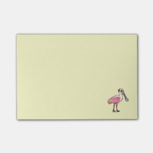 Birdorable Roseate Spoonbill Post-it Notes