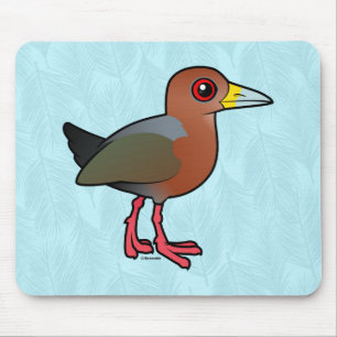 Birdorable Rufous-necked Wood-Rail Mouse Mat