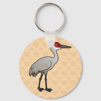 Birdorable Sandhill Crane Key Ring
