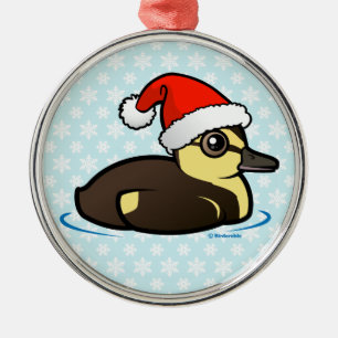 Birdorable Santa Duckling Metal Tree Decoration