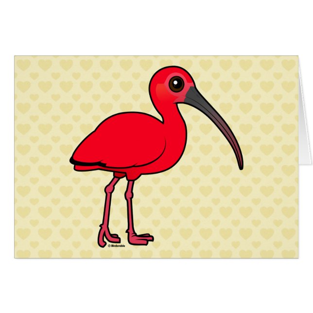Birdorable Scarlet Ibis (Front Horizontal)