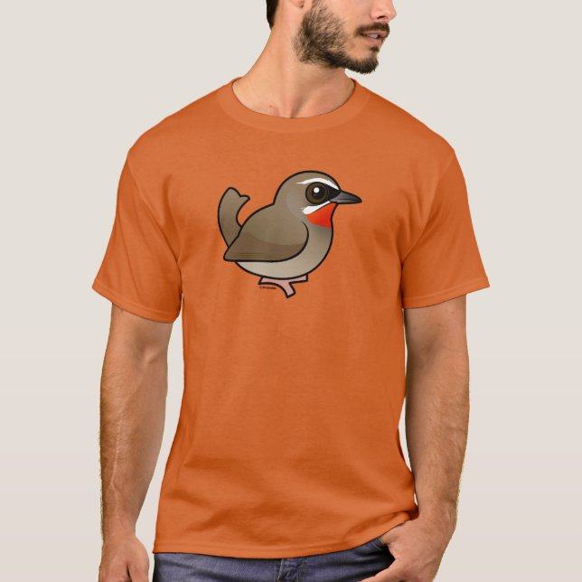 Birdorable Siberian Rubythroat T-Shirt (Front)