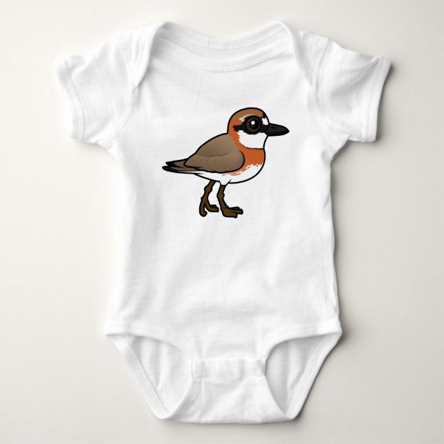 Birdorable Siberian Sand-Plover Baby Bodysuit (Front)