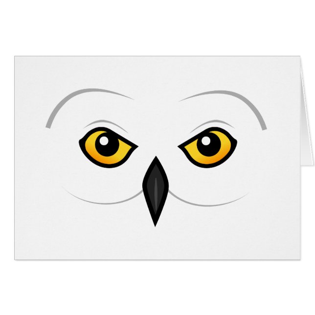 Birdorable Snowy Owl Face (Front Horizontal)