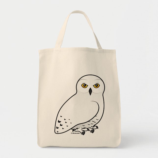 Birdorable Snowy Owl Tote Bag (Front)