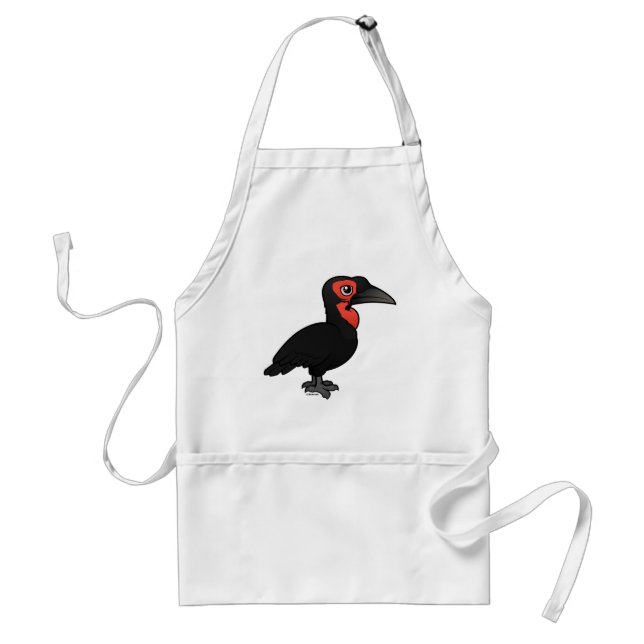 Birdorable Southern Ground Hornbill Standard Apron (Front)