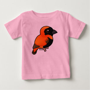 Birdorable Southern Red Bishop Baby T-Shirt