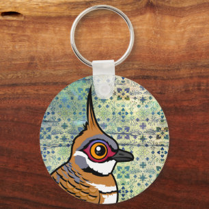 Birdorable Spinifex Pigeon Cartoon Bird Key Ring