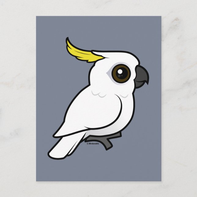 Birdorable Sulphur-crested Cockatoo Postcard (Front)