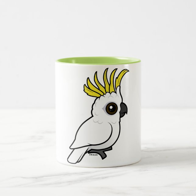 Birdorable Sulphur-crested Cockatoo Two-Tone Coffee Mug (Center)