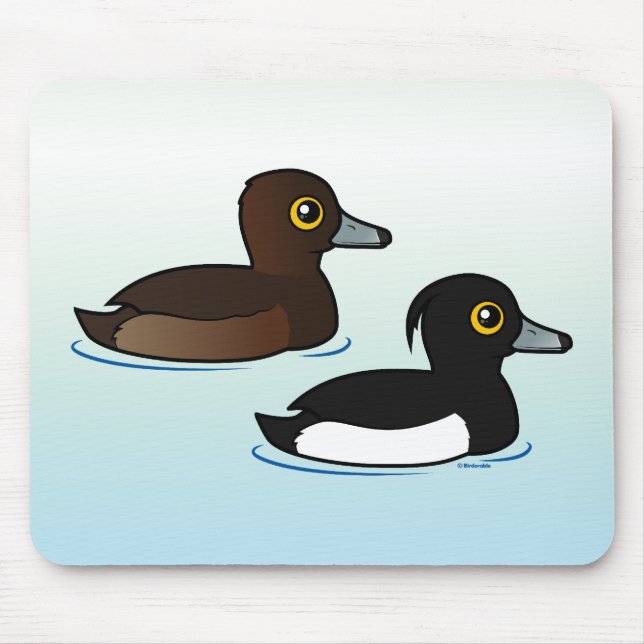 Birdorable Tufted Duck pair Mouse Mat (Front)