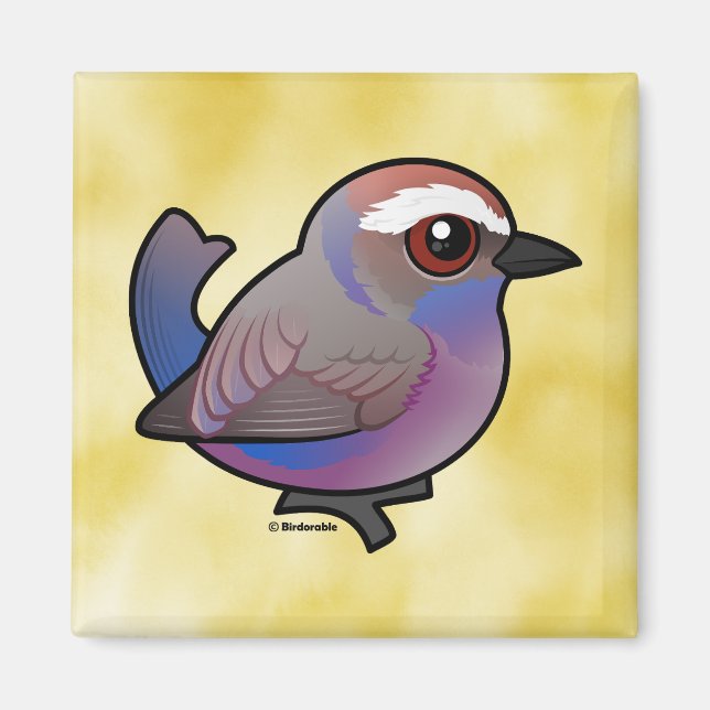 Birdorable White-browed Tit-Warbler Magnet (Front)