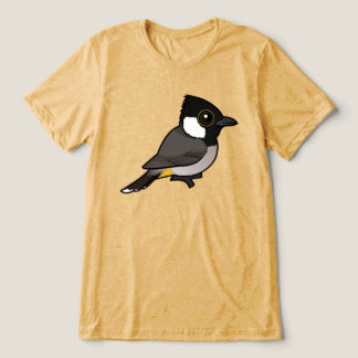 Birdorable White-eared Bulbul Tri-Blend Shirt