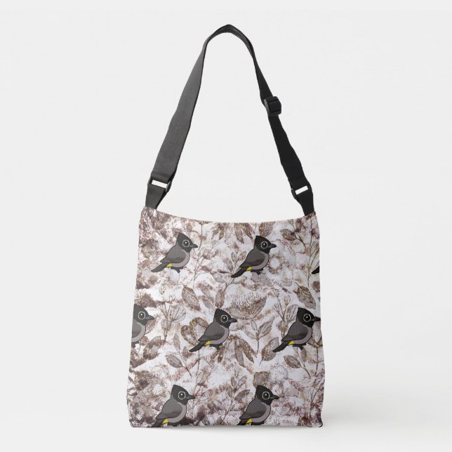 Birdorable White-spectacled Bulbul Crossbody Bag (Front)